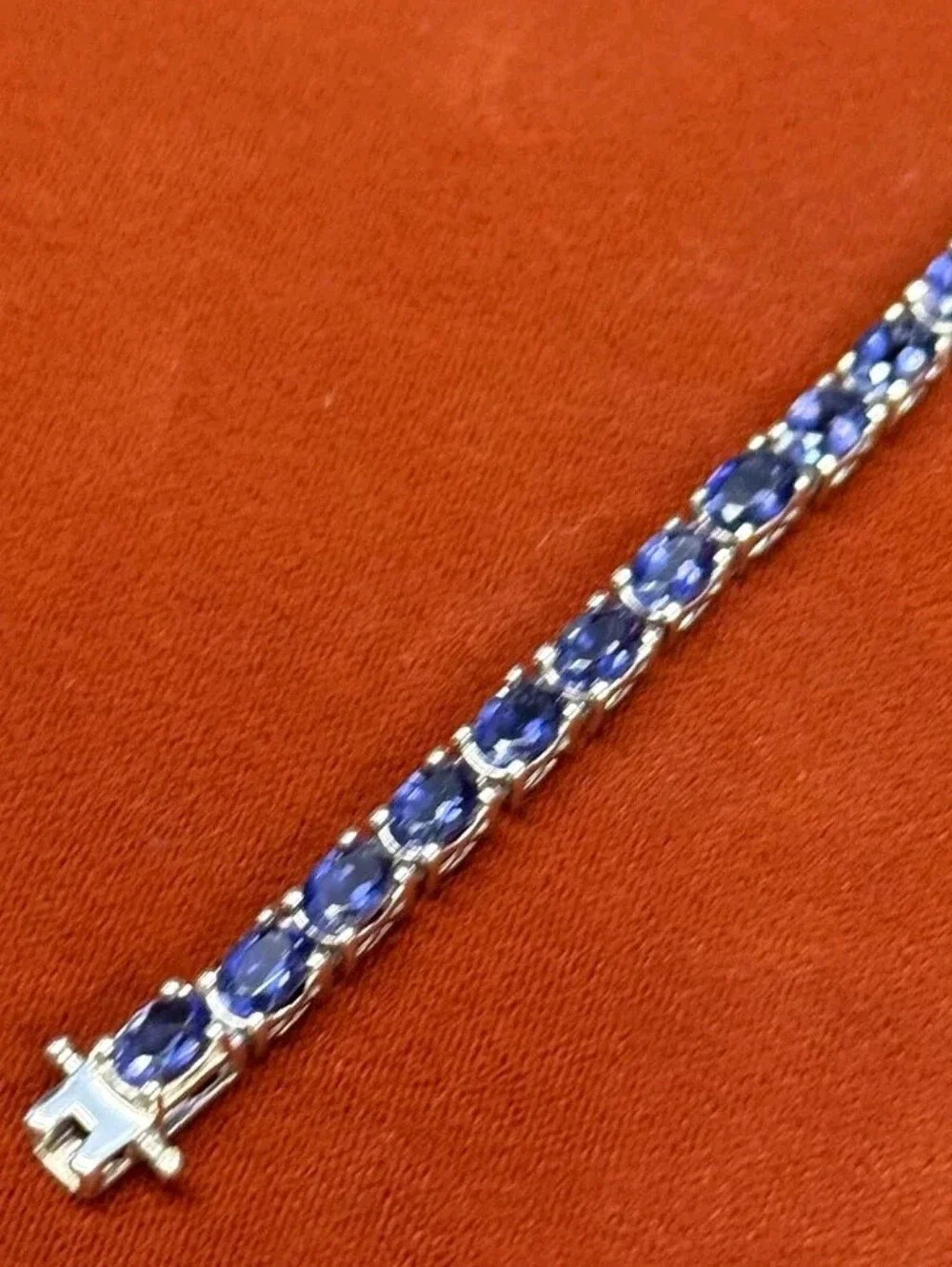 Sterling Silver 11.40 TCW Catalina lolite Bracelet